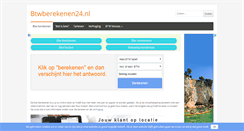 Desktop Screenshot of btwberekenen24.nl