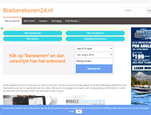 Tablet Screenshot of btwberekenen24.nl